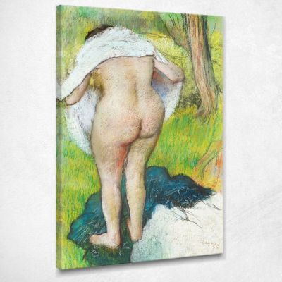 Donna Nuda Ragazza Che Si Asciuga 1885 Edgar Degas edg62 quadro stampa su tela