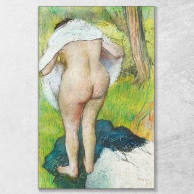 Donna Nuda Ragazza Che Si Asciuga 1885 Edgar Degas edg62 quadro stampa su tela