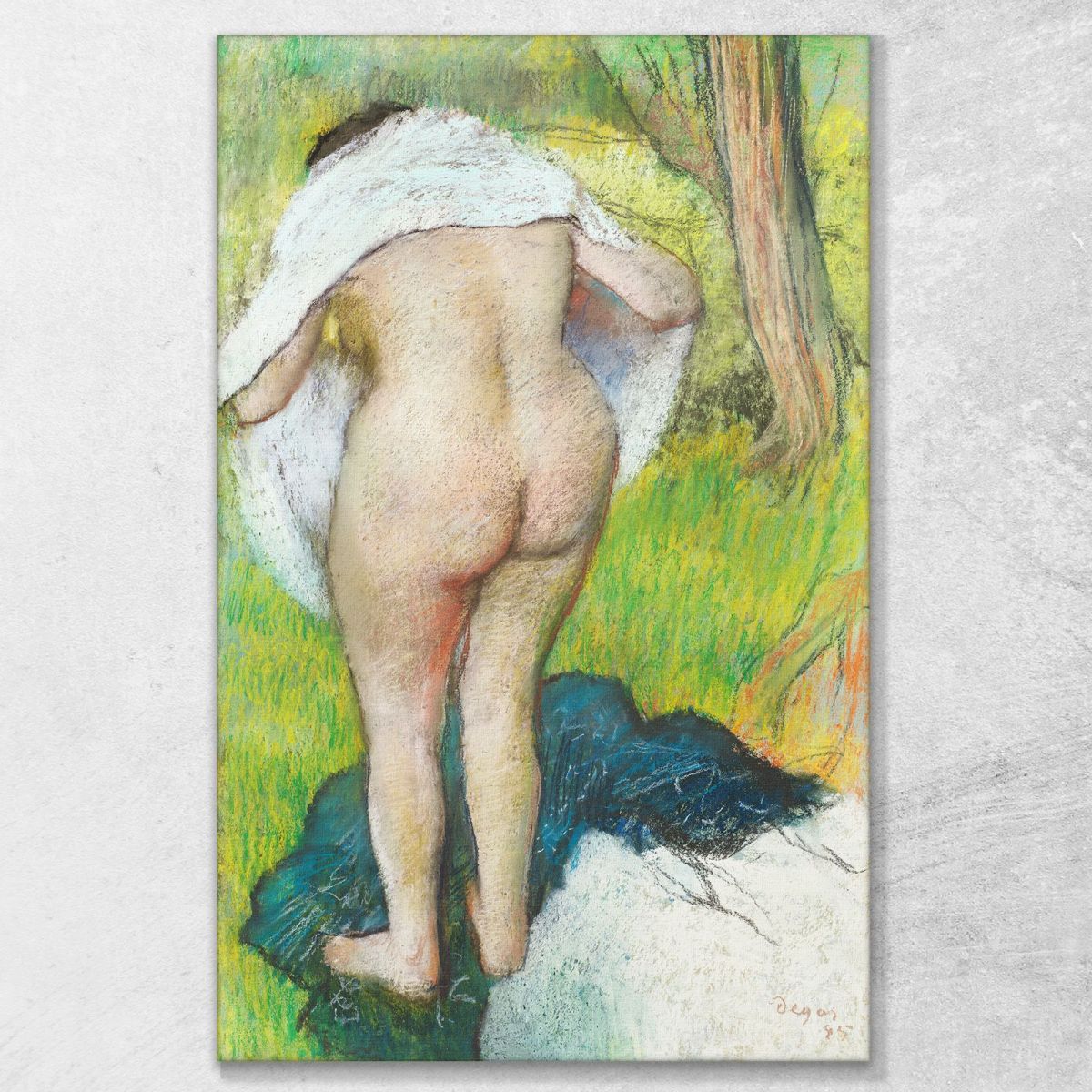 Donna Nuda Ragazza Che Si Asciuga 1885 Edgar Degas edg62 quadro stampa su tela