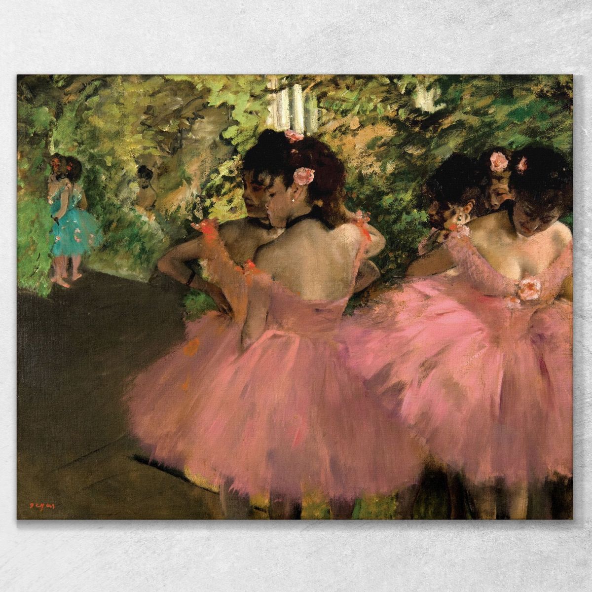 Ballerinas In Pink Edgar Degas canvas print