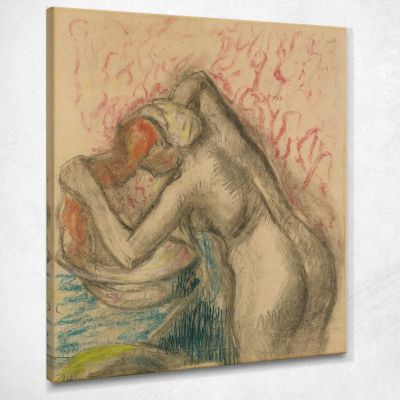Dopo Il Bagno (Donna Che Si Asciuga I Capelli) Edgar Degas edg110 quadro stampa su tela