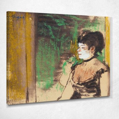 Cantantein Caffetteria Edgar Degas edg133 quadro stampa su tela