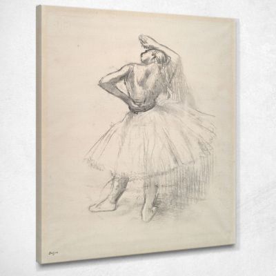 Ballerino In Piedi Braccio Destro Alzato Edgar Degas edg145 quadro stampa su tela