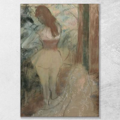 Danseuse S'Habillant Edgar Degas, edg148 tableau impression sur toile