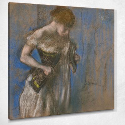 Donna Che Si Mette Il Corsetto Edgar Degas edg168 quadro stampa su tela