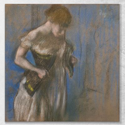 Mujer Poniéndose El Corsé Edgar Degas, edg168 cuadro en lienzo