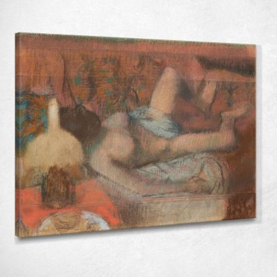 Donna Nuda Sdraiata Edgar Degas edg169 quadro stampa su tela