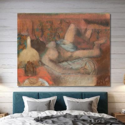 Donna Nuda Sdraiata Edgar Degas edg169 quadro stampa su tela