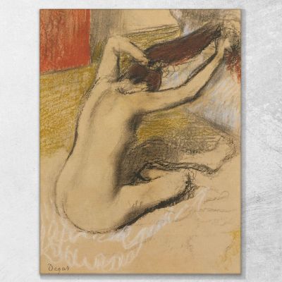 Donna Che Si Pettina Edgar Degas edg171 quadro stampa su tela