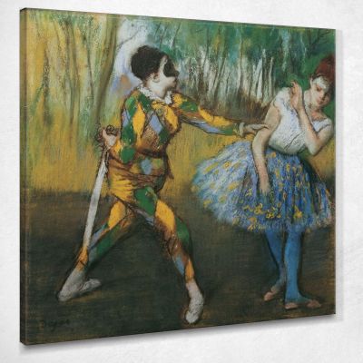 Arlecchino E Colombina Edgar Degas edg176 quadro stampa su tela