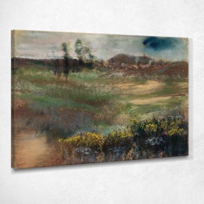 Paesaggio Con Ciminiere Edgar Degas edg196 quadro stampa su tela