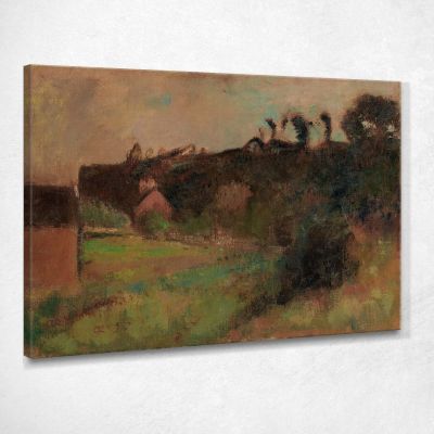 Case Ai Piedi Di Una Scogliera Edgar Degas edg207 quadro stampa su tela