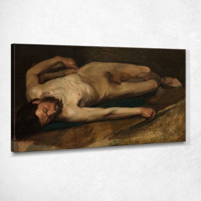 Nudo Maschile Edgar Degas edg208 quadro stampa su tela