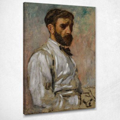Ritratto Di Un Artista (Léon Bonnat) Edgar Degas edg225 quadro stampa su tela