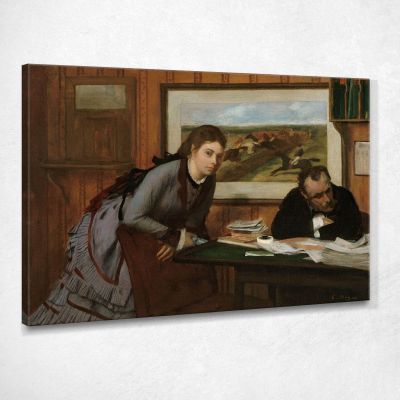 Imbronciato Edgar Degas edg254 quadro stampa su tela