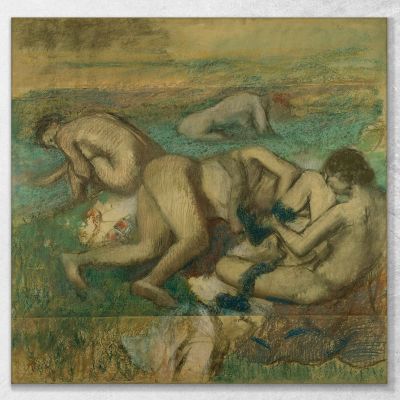 Los Bañistas Edgar Degas, edg258 cuadro en lienzo