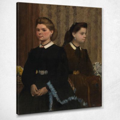 Le Sorelle Bellelli (Giovanna E Giuliana Bellelli) Edgar Degas edg260 quadro stampa su tela