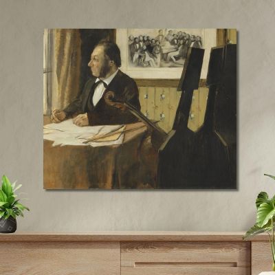 La Pila Del Violoncellista Edgar Degas edg261 quadro stampa su tela