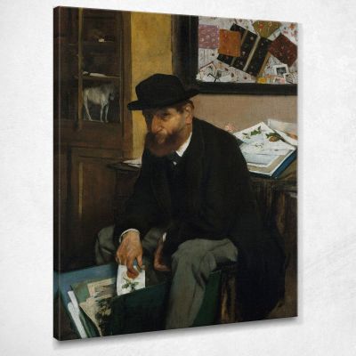 Il Collezionista Di Stampe Edgar Degas edg262 quadro stampa su tela