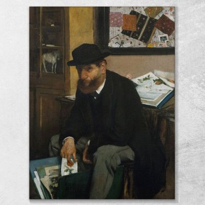 The Collector Of Prints Edgar Degas, edg262 canvas print