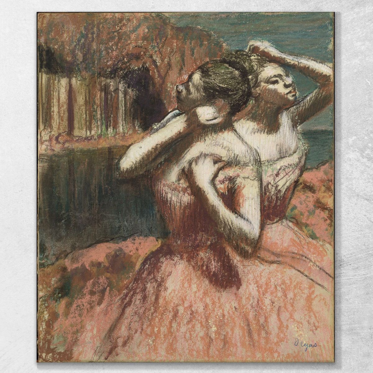 Due Ballerini Edgar Degas edg283 quadro stampa su tela