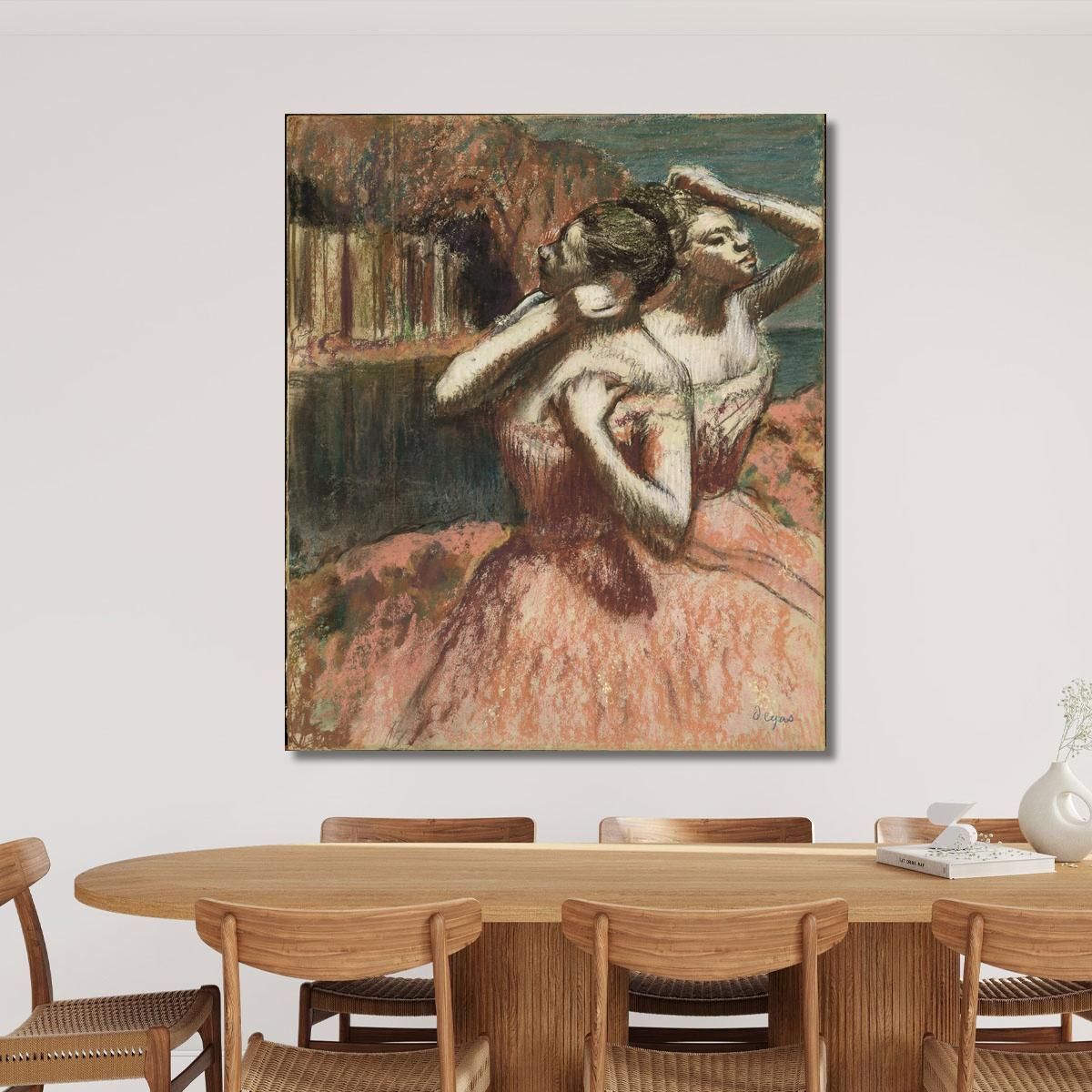 Due Ballerini Edgar Degas edg283 quadro stampa su tela