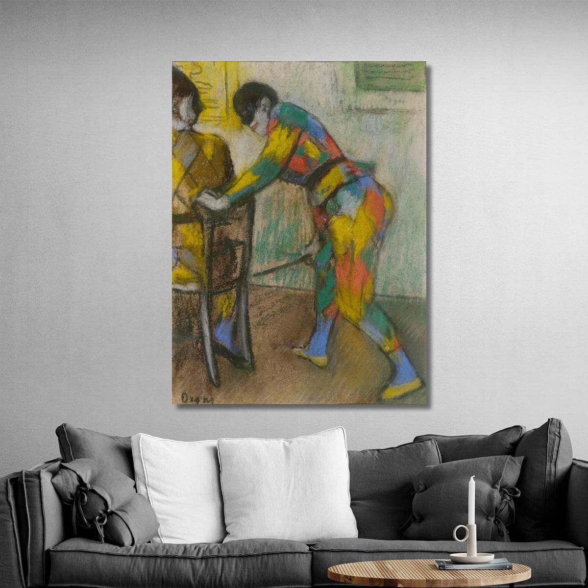 Due Arlecchini Edgar Degas edg284 quadro stampa su tela