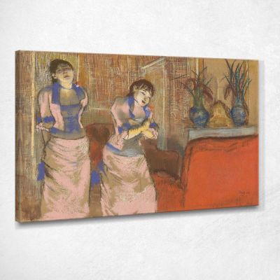 Due Donne Edgar Degas edg286 quadro stampa su tela