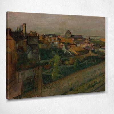 Veduta Di Saint-Valéry-Sur-Somme Edgar Degas edg289 quadro stampa su tela
