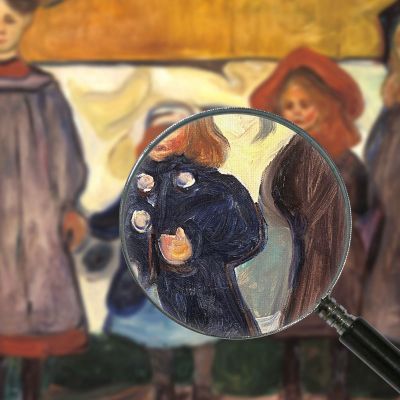 Quattro Ragazze A Åsgårdstrand Edvard Munch em2 quadro stampa su tela