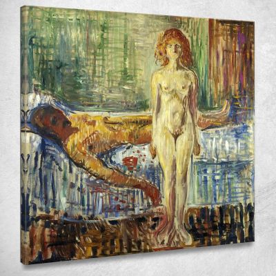La Morte Di Marat Edvard Munch em7 quadro stampa su tela