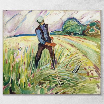 Il Fienile Edvard Munch em8 quadro stampa su tela