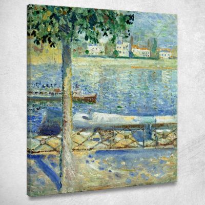 La Senna A Saintcloud Edvard Munch em9 quadro stampa su tela