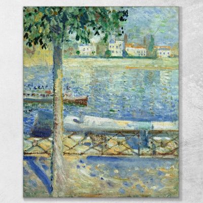 La Senna In Saintcloud Edvard Munch, em9 canvas print