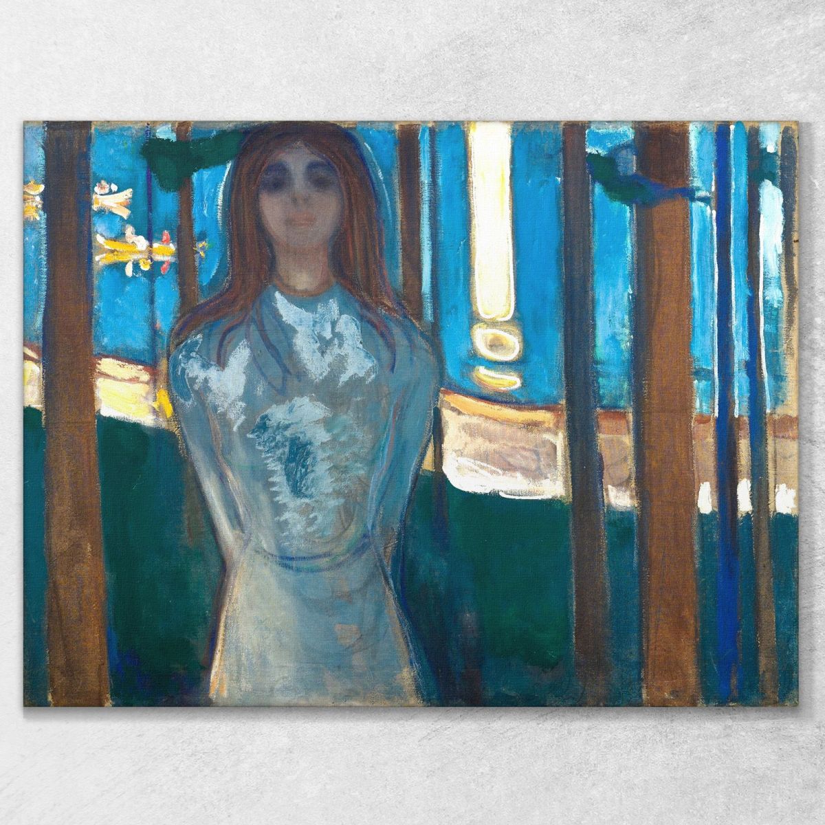 La Voce Notte D'Estate Edvard Munch em10 quadro stampa su tela