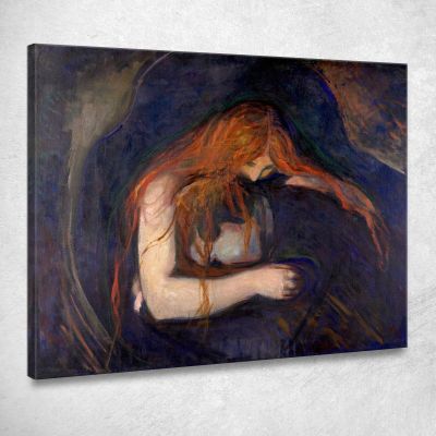 Vampiri Edvard Munch em12 quadro stampa su tela