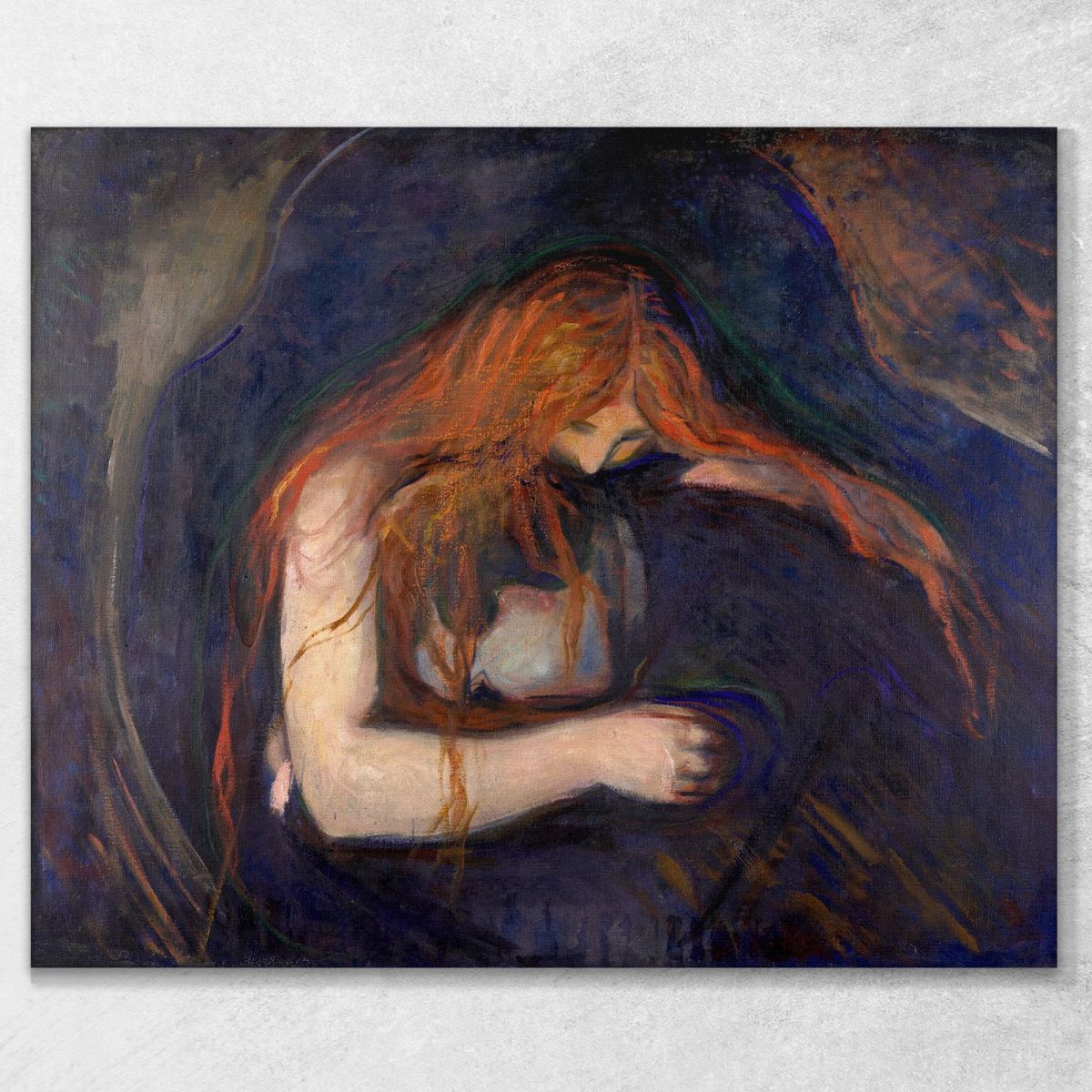 Vampiri Edvard Munch em12 quadro stampa su tela