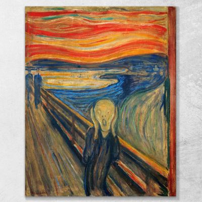 The Scream Edvard Munch, em13 canvas print