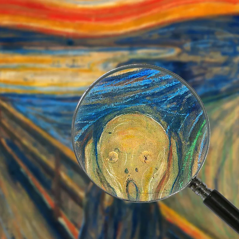The Scream Painting Close Up