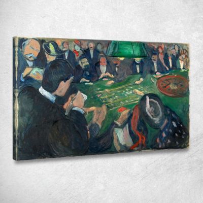 Il Tavolo Della Roulette Di Monte Carlo Edvard Munch em15 quadro stampa su tela