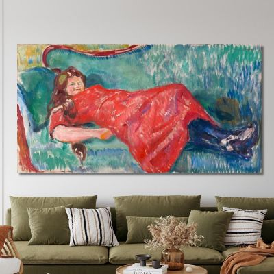 Divano Edvard Munch em17 quadro stampa su tela