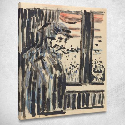 Figura In Piedi Edvard Munch em19 quadro stampa su tela
