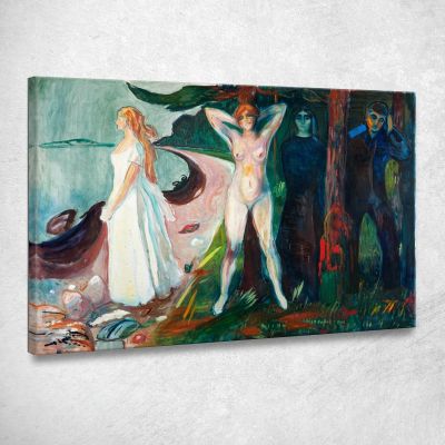 Le Donne Fatali Edvard Munch em20 quadro stampa su tela