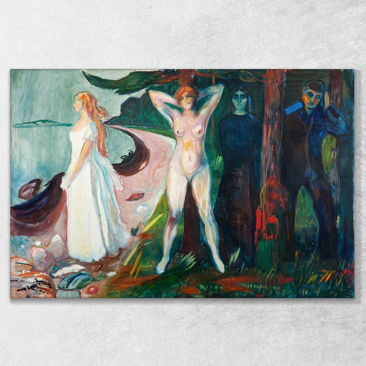 Le Donne Fatali Edvard Munch em20 quadro stampa su tela