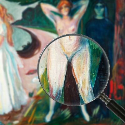 Le Donne Fatali Edvard Munch em20 quadro stampa su tela