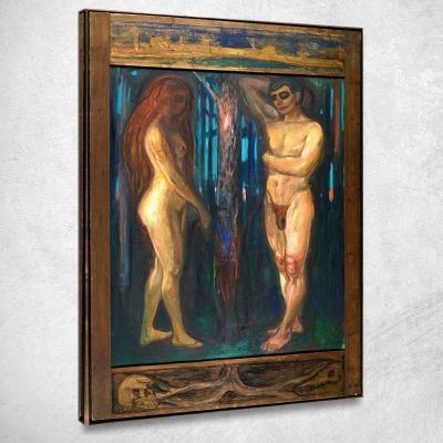 Adamo Ed Eva Edvard Munch em22 quadro stampa su tela