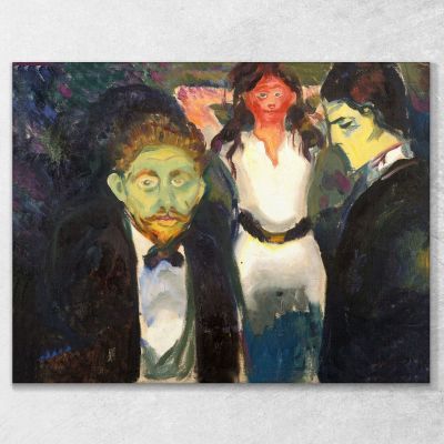 Jalousie Edvard Munch, em26 tableau impression sur toile