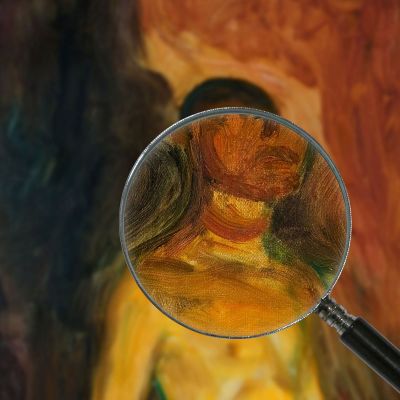 Auto Ritratto Edvard Munch em28 quadro stampa su tela Auto Ritratto Edvard Munch em28 quadro stampa su tela