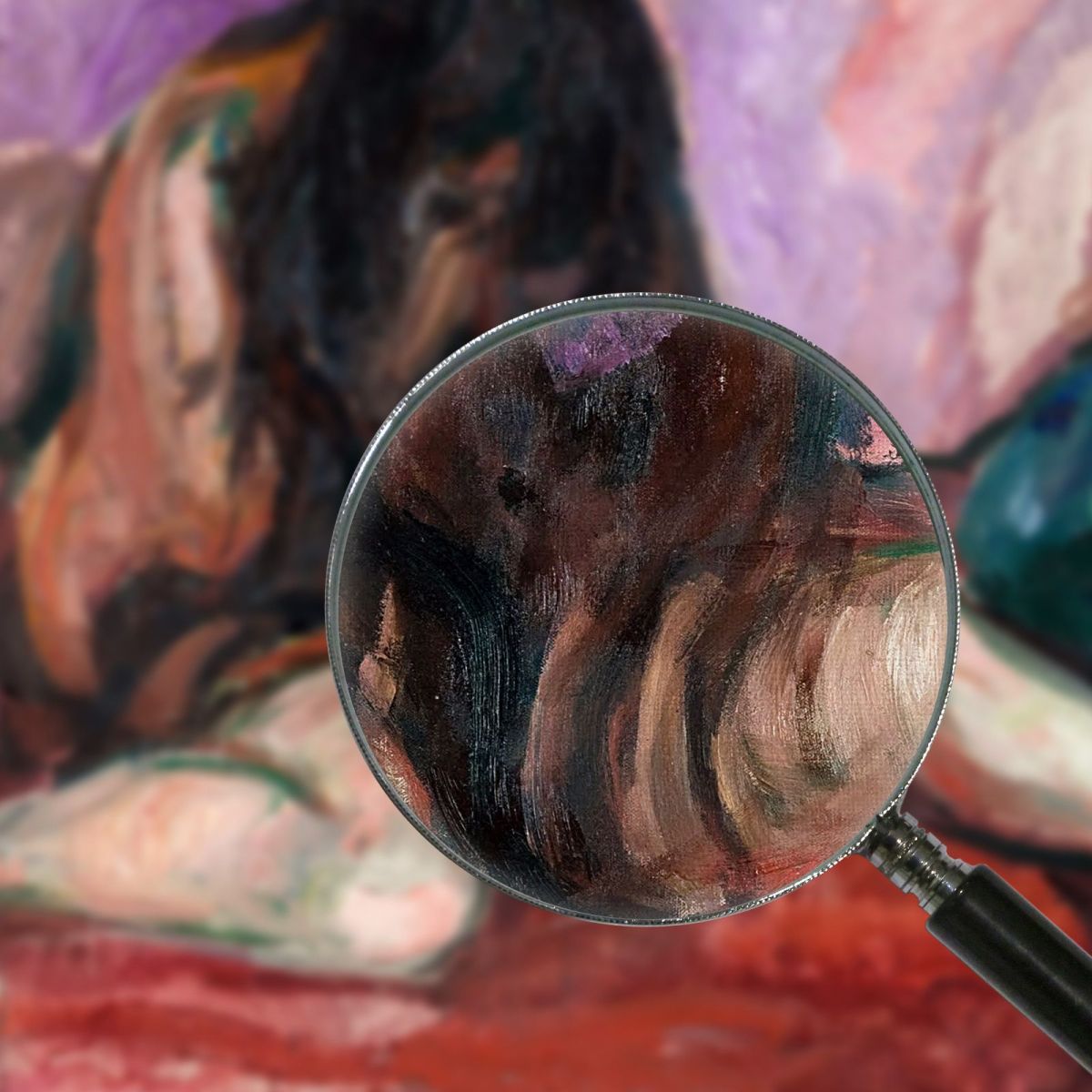 Nudo Piangente Edvard Munch em29 quadro stampa su tela