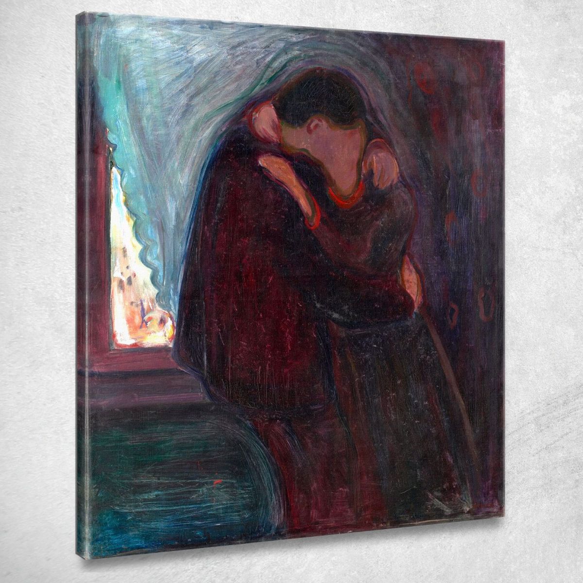 Il Bacio Edvard Munch em30 quadro stampa su tela Il Bacio Edvard Munch em30 quadro stampa su tela